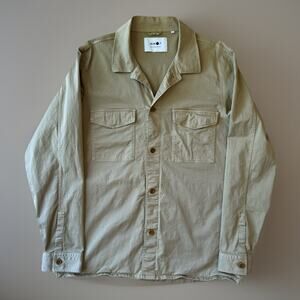 NN07 No Nationality Pete Shirt Jacket XL Khaki Military Minimalist Streetwear